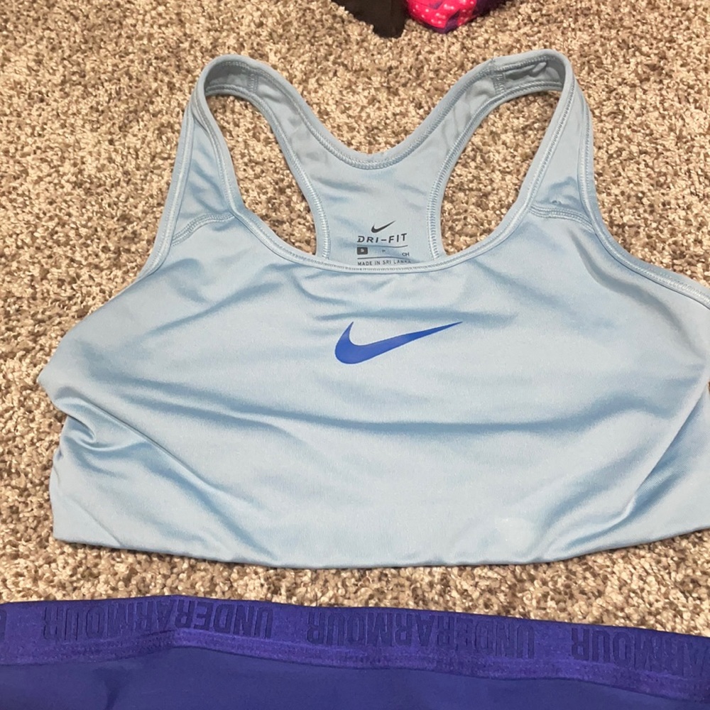 Nike & under armour small sports bra
